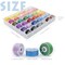72 Pieces Bobbins Sewing Threads Kit, 36 Colors Spools 360Yards per Polyester Thread, 36 Colors Prewound Bobbin with Case for Hand Machine Sewing